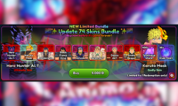 Anime Last Stand Update 74 Skins Bundle 5000