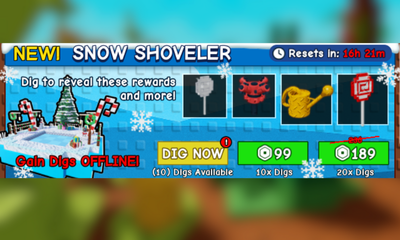 Grow a Garden Snow Shoveler x10 Digs 99