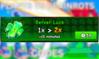 Plants Vs Brainrots 2x Server Luck