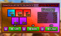 x5 Dinosaur Pets Bundle
